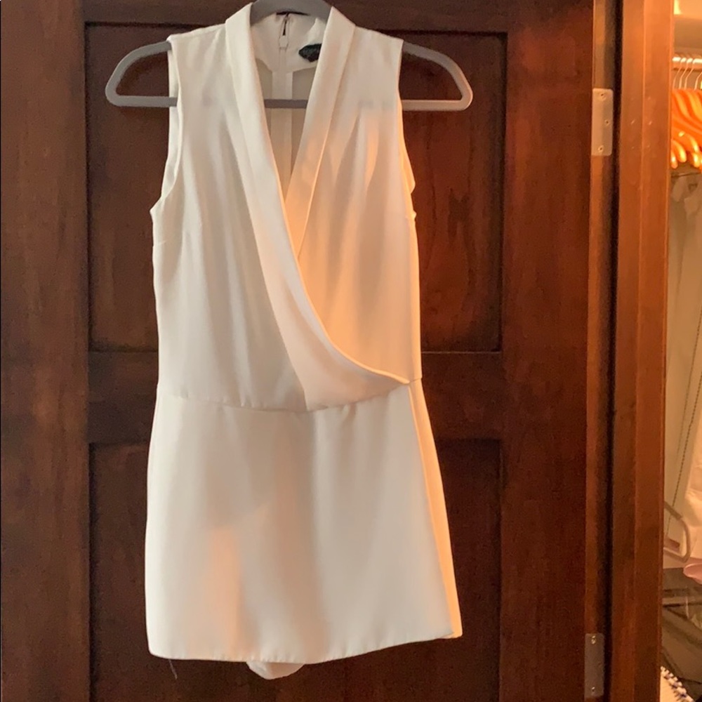 Top Shop white romper size 4 worn once